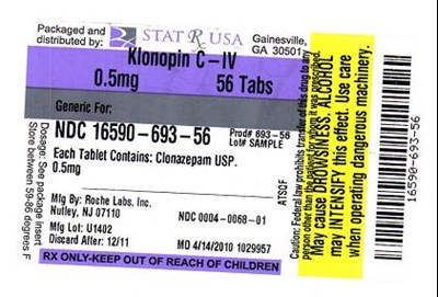 Klonopin 0-5mg Label Image (Klonopin 0 5mg Label)